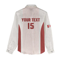 Custom Canada Soccer 2026 Women Casual Shirt True North Takes the Pitch - White
