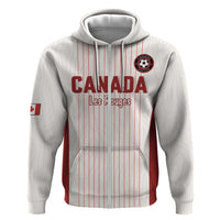 Custom Canada Soccer 2026 Zip Hoodie True North Takes the Pitch - White
