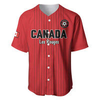 Custom Canada Soccer 2026 Baseball Jersey True North Takes the Pitch - Red