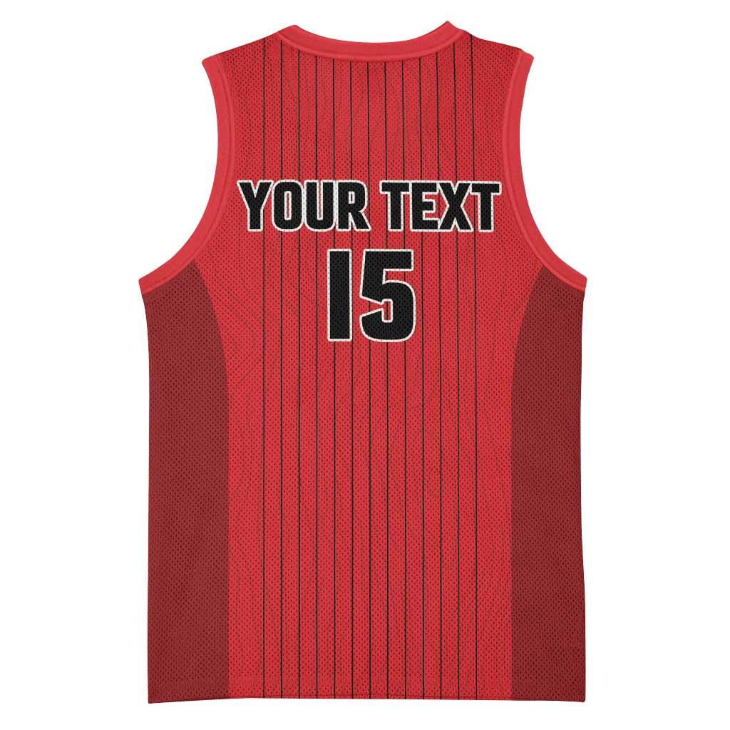 Custom Canada Soccer 2026 Basketball Jersey True North Takes the Pitch - Red