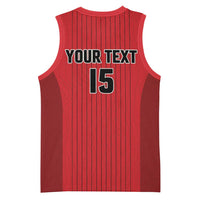 Custom Canada Soccer 2026 Basketball Jersey True North Takes the Pitch - Red