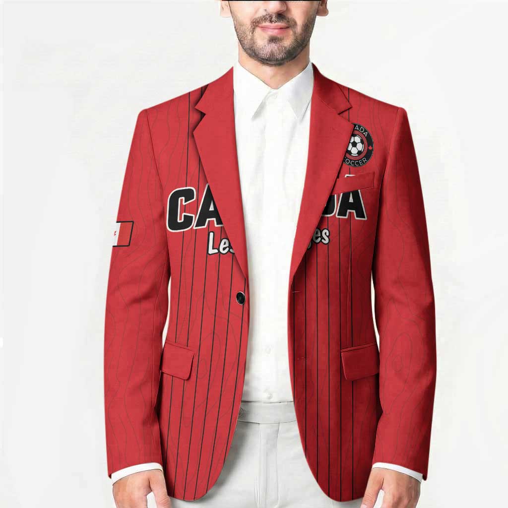Custom Canada Soccer 2026 Blazer True North Takes the Pitch - Red