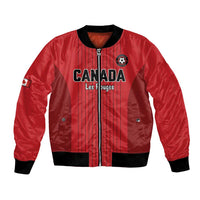 Custom Canada Soccer 2026 Bomber Jacket True North Takes the Pitch - Red