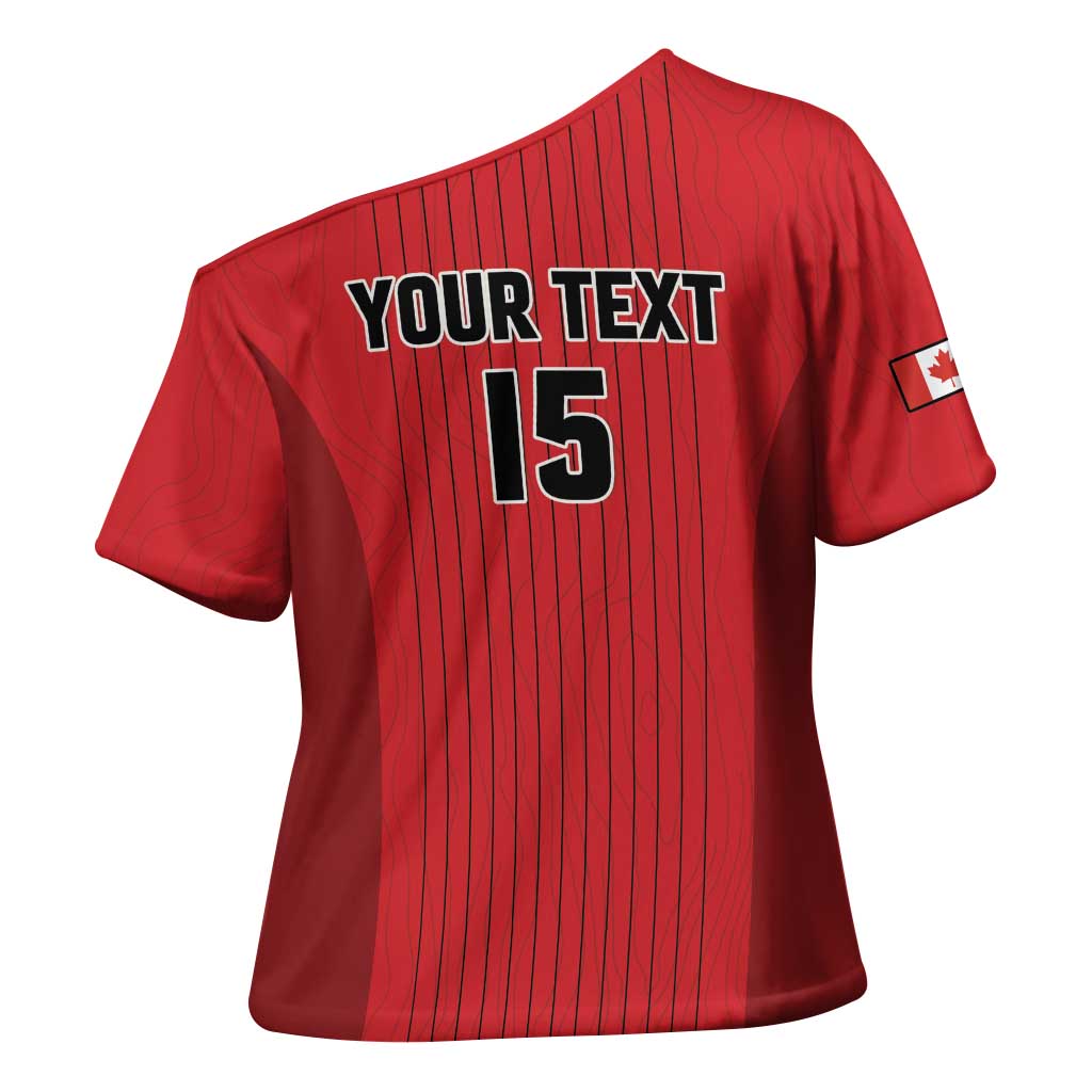 Custom Canada Soccer 2026 Cross Shoulder Shirt True North Takes the Pitch - Red