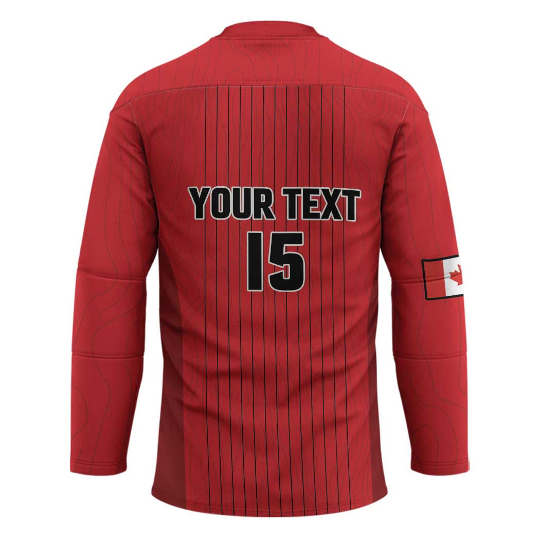 Custom Canada Soccer 2026 Hockey Jersey True North Takes the Pitch - Red