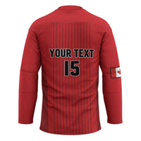 Custom Canada Soccer 2026 Hockey Jersey True North Takes the Pitch - Red