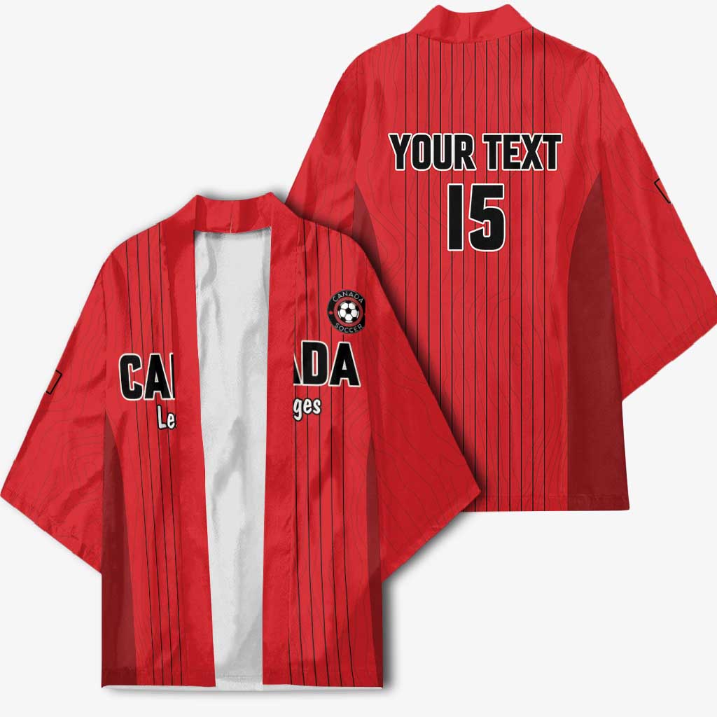 Custom Canada Soccer 2026 Kimono True North Takes the Pitch - Red