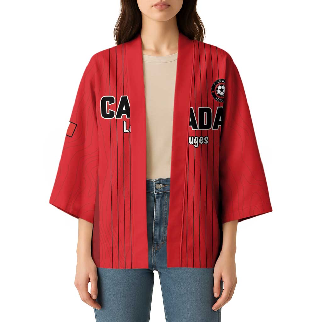 Custom Canada Soccer 2026 Kimono True North Takes the Pitch - Red