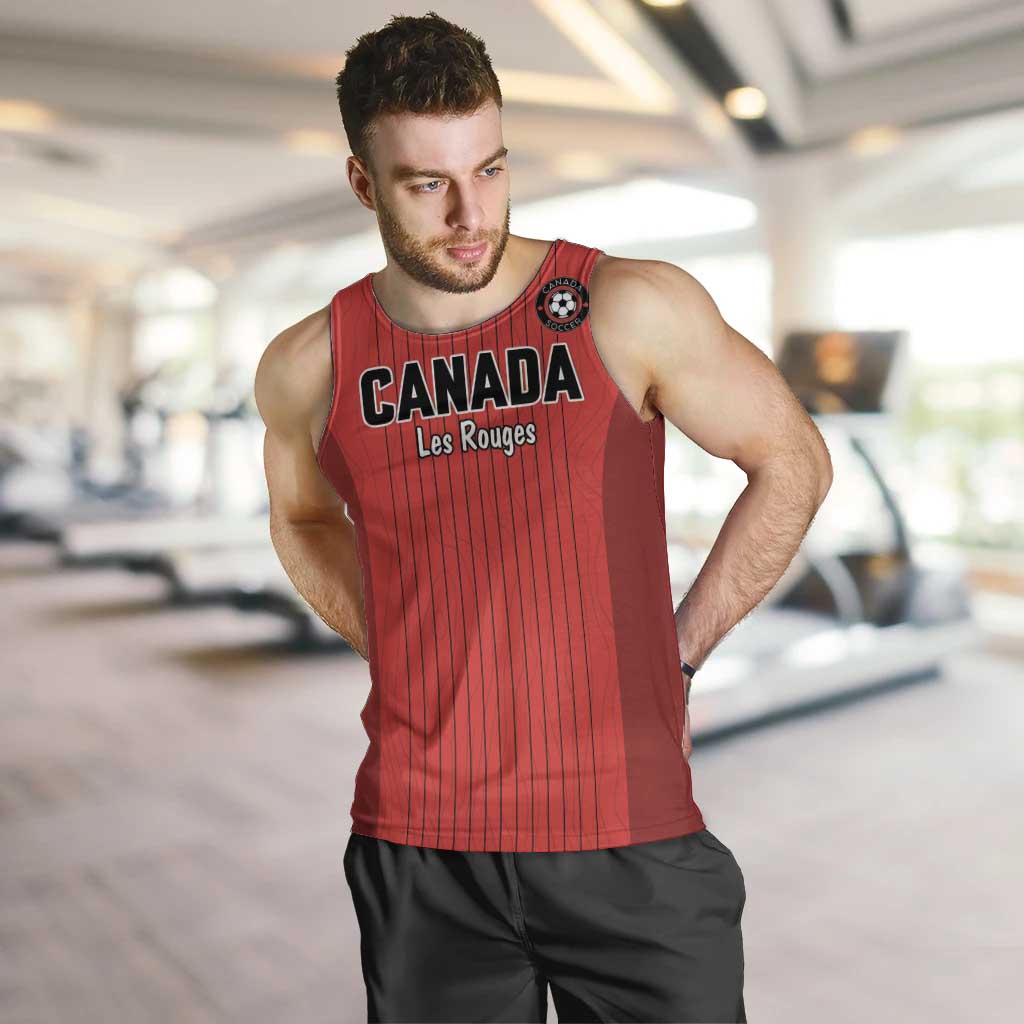 Custom Canada Soccer 2026 Men Tank Top True North Takes the Pitch - Red