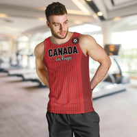 Custom Canada Soccer 2026 Men Tank Top True North Takes the Pitch - Red