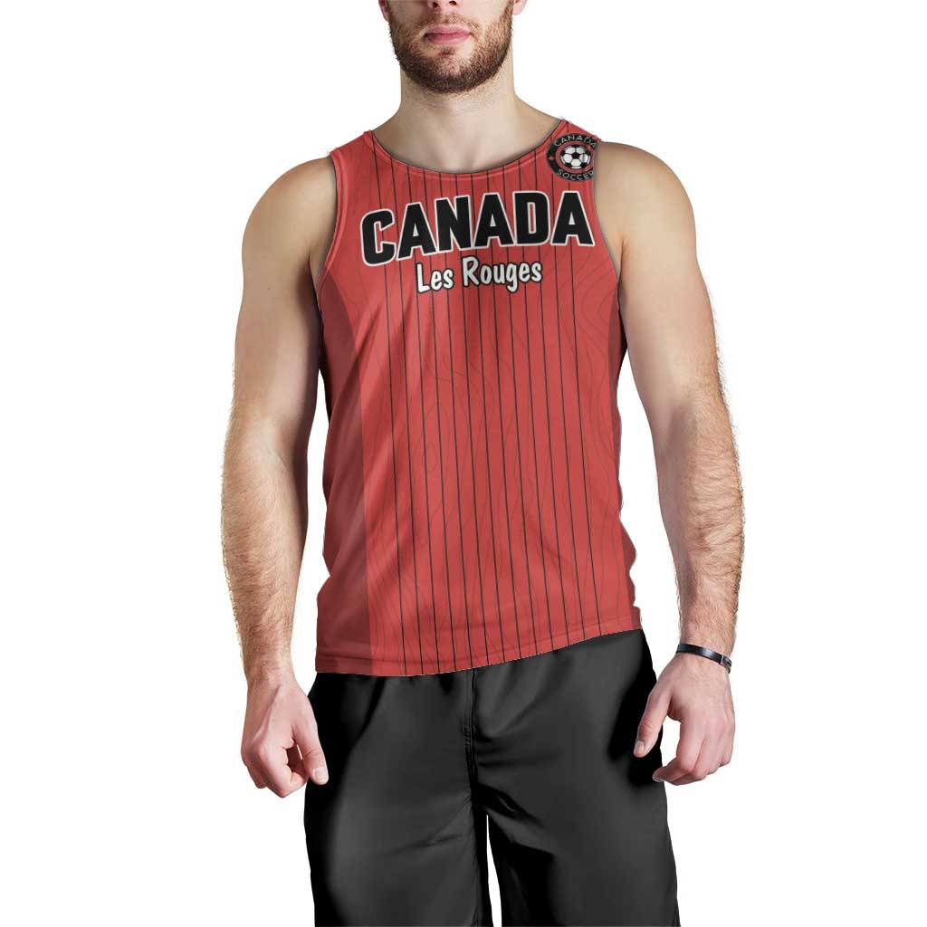 Custom Canada Soccer 2026 Men Tank Top True North Takes the Pitch - Red