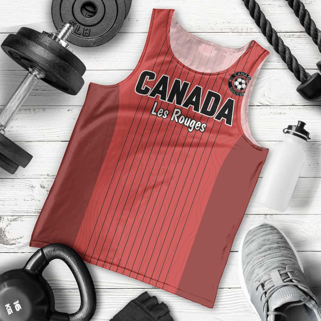 Custom Canada Soccer 2026 Men Tank Top True North Takes the Pitch - Red