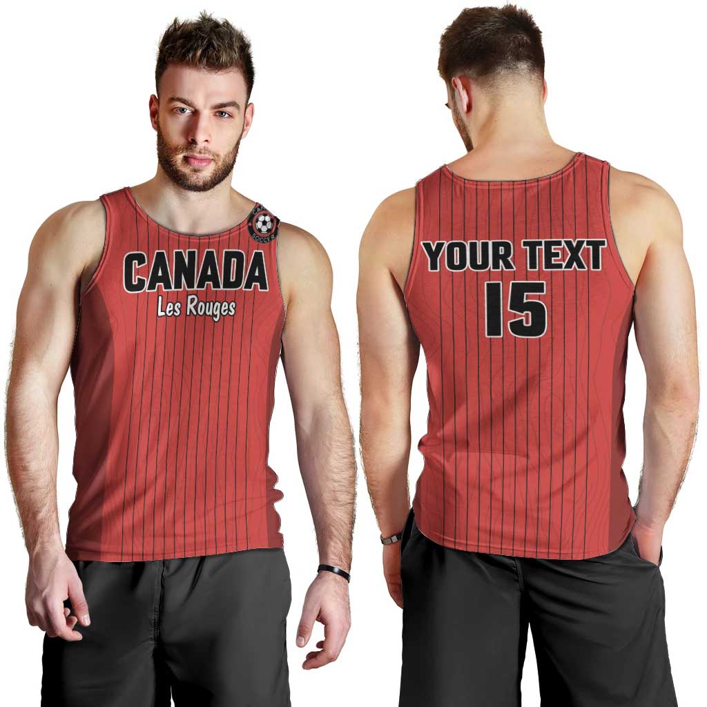 Custom Canada Soccer 2026 Men Tank Top True North Takes the Pitch - Red