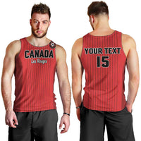 Custom Canada Soccer 2026 Men Tank Top True North Takes the Pitch - Red