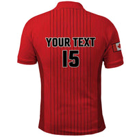 Custom Canada Soccer 2026 Polo Shirt True North Takes the Pitch - Red