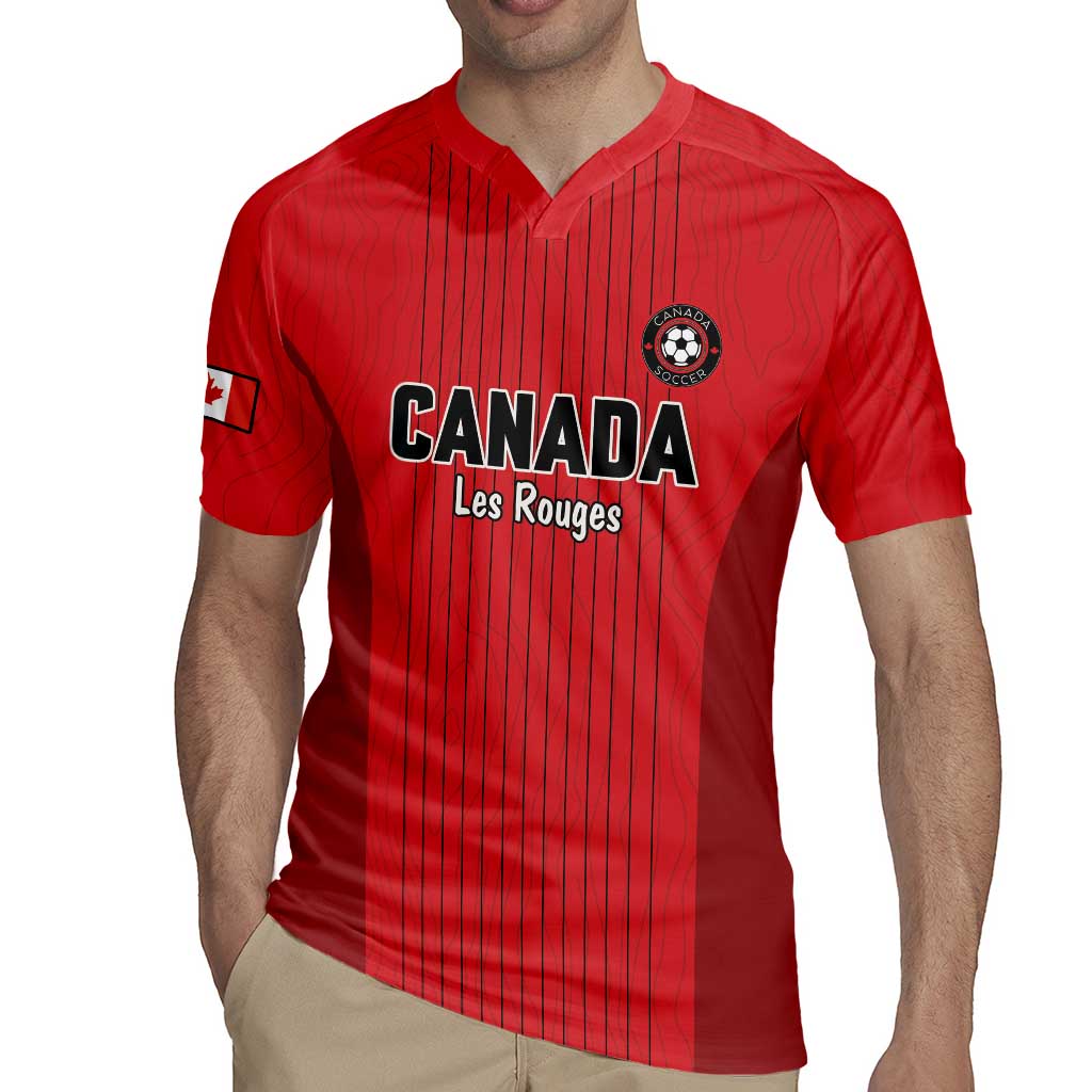 Custom Canada Soccer 2026 Rugby Jersey True North Takes the Pitch - Red