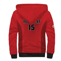 Custom Canada Soccer 2026 Sherpa Hoodie True North Takes the Pitch - Red