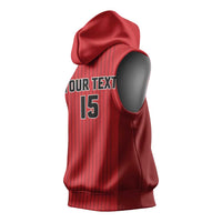 Custom Canada Soccer 2026 Sleeveless Hoodie True North Takes the Pitch - Red