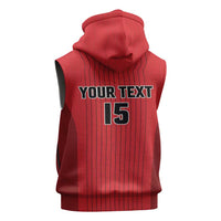 Custom Canada Soccer 2026 Sleeveless Zip Hoodie True North Takes the Pitch - Red