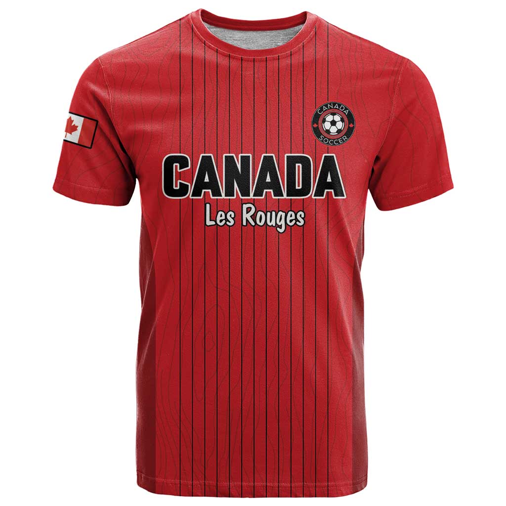 Custom Canada Soccer 2026 T Shirt True North Takes the Pitch - Red