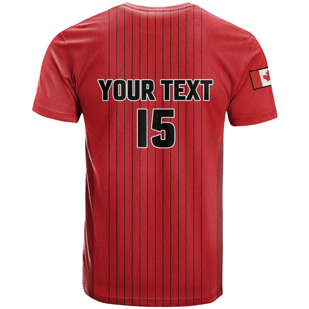 Custom Canada Soccer 2026 T Shirt True North Takes the Pitch - Red