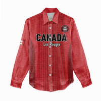 Custom Canada Soccer 2026 Women Casual Shirt True North Takes the Pitch - Red