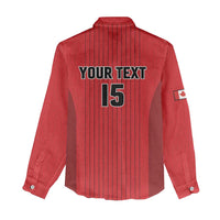 Custom Canada Soccer 2026 Women Casual Shirt True North Takes the Pitch - Red