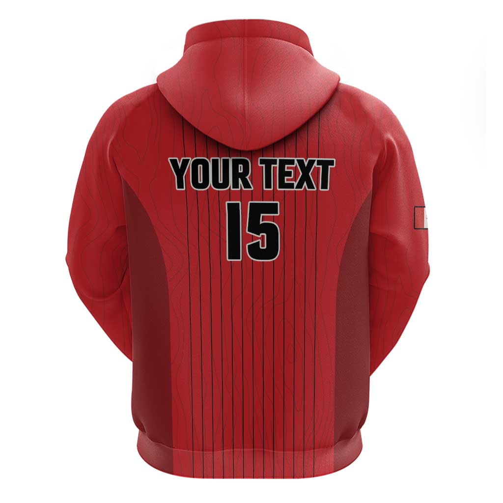 Custom Canada Soccer 2026 Zip Hoodie True North Takes the Pitch - Red