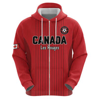 Custom Canada Soccer 2026 Zip Hoodie True North Takes the Pitch - Red
