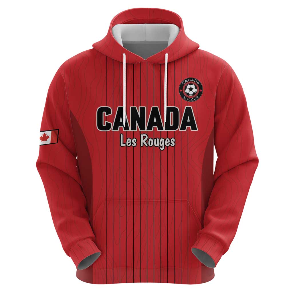 Custom Canada Soccer 2026 Zip Hoodie True North Takes the Pitch - Red