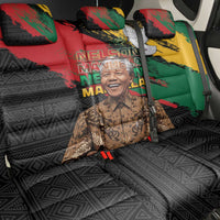 Nelson Mandela International Day Back Car Seat Cover African Pattern Grunge Style - Wonder Print Shop