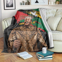 Nelson Mandela International Day Blanket African Pattern Grunge Style - Wonder Print Shop