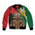 Nelson Mandela International Day Bomber Jacket African Pattern Grunge Style - Wonder Print Shop