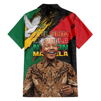 Nelson Mandela International Day Family Matching Puletasi and Hawaiian Shirt African Pattern Grunge Style - Wonder Print Shop
