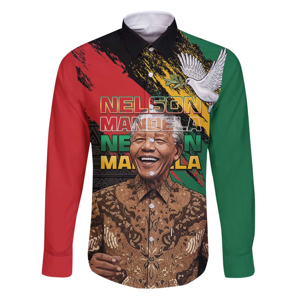 Nelson Mandela International Day Family Matching Puletasi and Hawaiian Shirt African Pattern Grunge Style - Wonder Print Shop