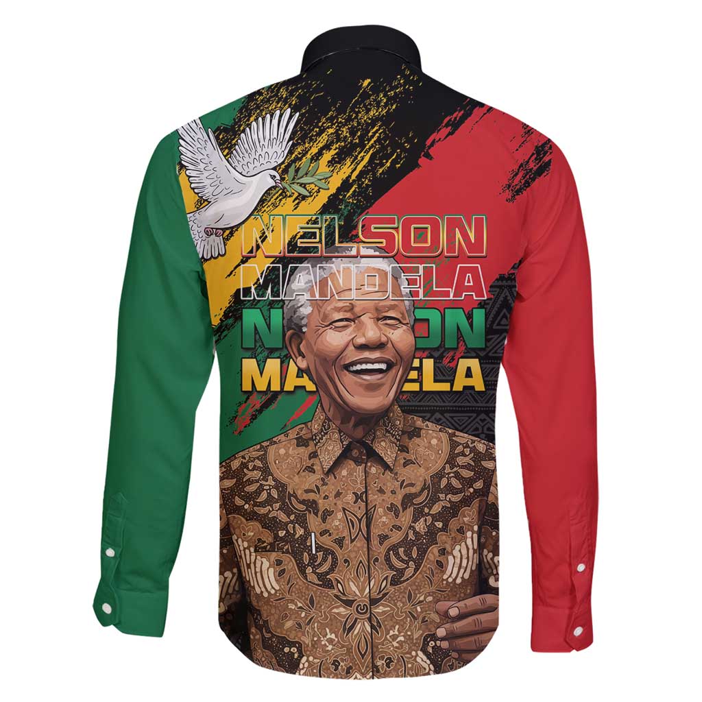 Nelson Mandela International Day Family Matching Tank Maxi Dress and Hawaiian Shirt African Pattern Grunge Style - Wonder Print Shop