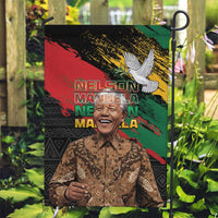 Nelson Mandela International Day Garden Flag African Pattern Grunge Style - Wonder Print Shop