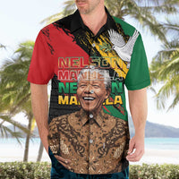 Nelson Mandela International Day Hawaiian Shirt African Pattern Grunge Style - Wonder Print Shop
