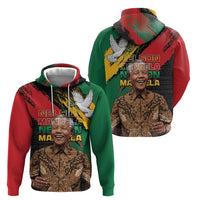 Nelson Mandela International Day Hoodie African Pattern Grunge Style - Wonder Print Shop