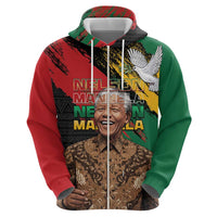Nelson Mandela International Day Hoodie African Pattern Grunge Style - Wonder Print Shop