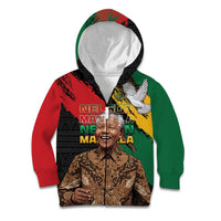 Nelson Mandela International Day Kid Hoodie African Pattern Grunge Style - Wonder Print Shop