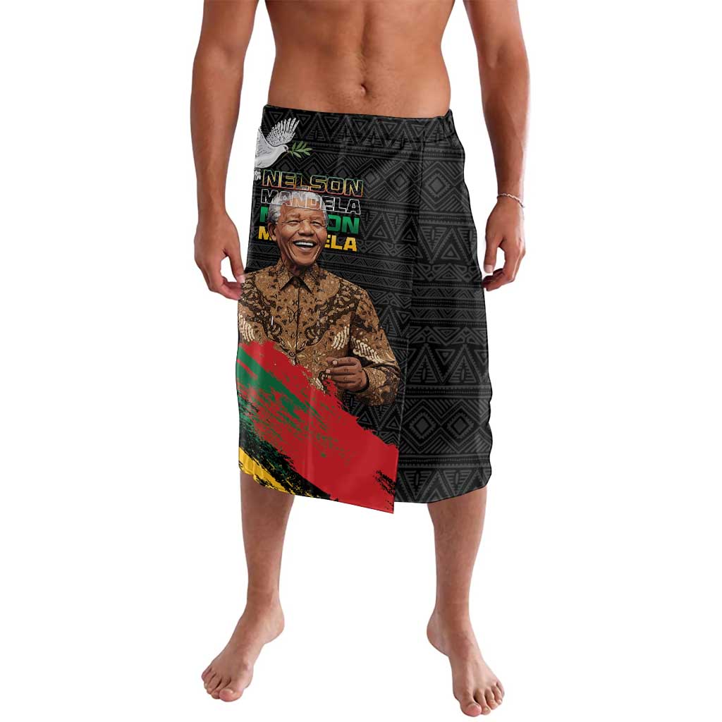 Nelson Mandela International Day Lavalava African Pattern Grunge Style - Wonder Print Shop