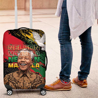 Nelson Mandela International Day Luggage Cover African Pattern Grunge Style - Wonder Print Shop