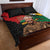 Nelson Mandela International Day Quilt Bed Set African Pattern Grunge Style - Wonder Print Shop