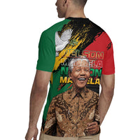 Nelson Mandela International Day Rugby Jersey African Pattern Grunge Style - Wonder Print Shop