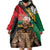 Nelson Mandela International Day Wearable Blanket Hoodie African Pattern Grunge Style - Wonder Print Shop