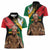 Nelson Mandela International Day Women Polo Shirt African Pattern Grunge Style - Wonder Print Shop