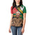 Nelson Mandela International Day Women Polo Shirt African Pattern Grunge Style - Wonder Print Shop
