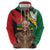 Nelson Mandela International Day Zip Hoodie African Pattern Grunge Style - Wonder Print Shop
