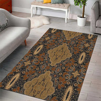 Madiba Nelson Mandela Area Rug Indonesia Batik Earthy Brown - Wonder Print Shop